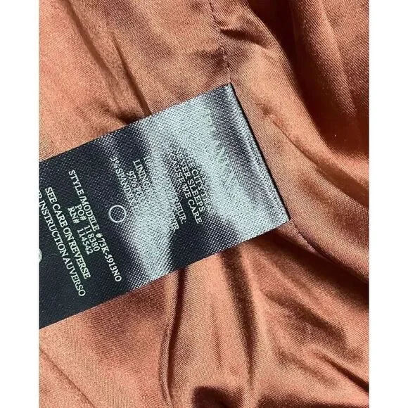 Blank NYC Jacket Womens XS Sun Valley Suede Leather Luxury Zip Moto Amber Spring